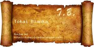 Tokai Bianka névjegykártya